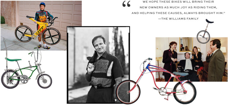 Robin Williams 87 Bicycles Auctioned for Charity