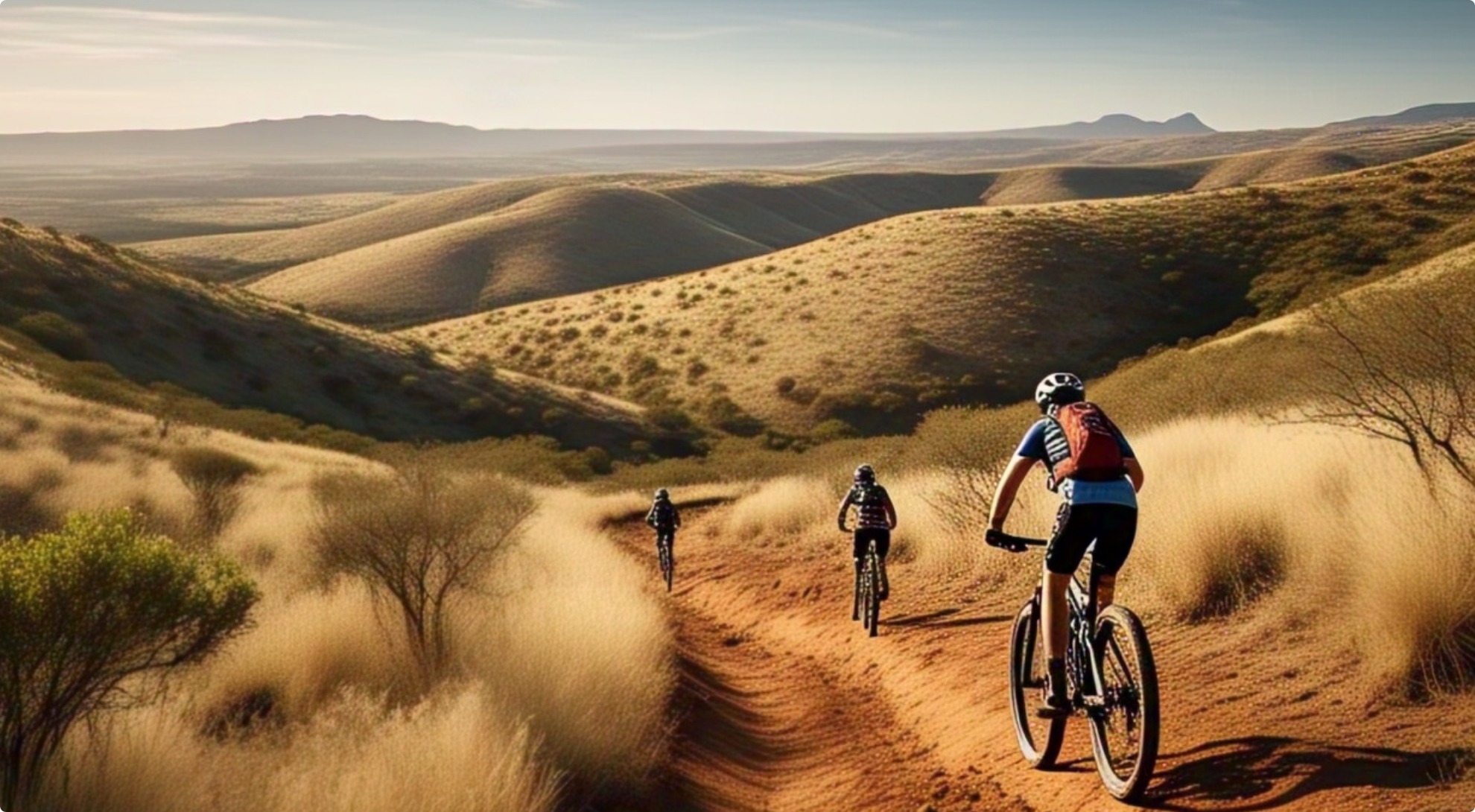 Mountain biker exploring the scenic and diverse mountain bike trails in North West, showcasing the varied landscapes and rugged terrain of North West’s MTB routes.
